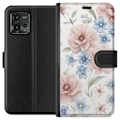 Miniatyrbillede 1 af 3: Motorola Moto G72 Tegnebogsetui Romantiske blomster