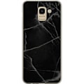 Miniatyrbillede 1 af 3: Samsung Galaxy J6 Gennemsigtig cover Sort marmor