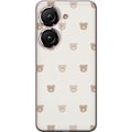 Pikkukuva 1 / 3: Asus Zenfone 9 Läpinäkyvä kuori Teddy-tausta - söpöt teddykarhut pehmeällä taustalla