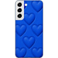 Miniatyrbillede 1 af 3: Samsung Galaxy S22 5G Gennemsigtig cover Blå Hjerter
