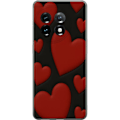 Miniatyrbillede 1 af 3: OnePlus 11 Gennemsigtig cover Rød Fløjlshjerter