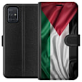 Miniatyrbillede 1 af 3: Samsung Galaxy A71 Tegnebogsetui Palestinaflaget – ikonisk frihedssymbol i rød, sort, hvid og grøn