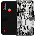 Miniatyrbillede 1 af 3: Motorola Moto E7 Power Tegnebogsetui Kim Kardashian – Aesthetic Look 2025