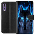 Miniatyrbillede 1 af 3: Huawei P20 Pro Tegnebogsetui Ulv