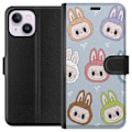 Miniatyrbillede 1 af 3: Apple iPhone 15 Plus Tegnebogsetui Pastel Labubu