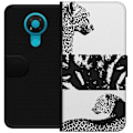 Miniatyrbilde 1 av 3: Nokia 3.4 Lommeboketui Leopard Faces