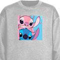 Miniatyrbilde 1 av 3: Sweatshirt for Voksen | Klassisk Collegegenser Stitch & Angel grå S