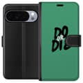 Kompatibel Tegnebogsetui til Google Pixel 11 Pro XL "Do or Die"-tekst i sort penselstil mod grøn baggrund grøn