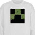 Miniatyrbilde 1 av 3: Sweatshirt for Voksen | Klassisk Collegegenser A Minecraft Mov hvit M