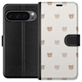 Miniatyrbillede 1 af 3: Google Pixel 9 Pro XL Tegnebogsetui Teddybaggrund - søde tedd