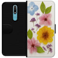 Miniatyrbillede 1 af 3: Nokia 2.4 Tegnebogsetui Pressede blomster