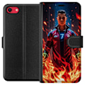 Miniatyrbillede 1 af 3: Apple iPhone SE (2022) Tegnebogsetui Ronaldo Inferno - fodboldhelt i flammer