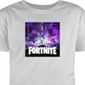 Miniatyrbilde 1 av 8: Barn-T-skjorte | Komfortabel T-skjorte for Barn Fortnite grå 7-8 År