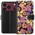 Kompatibelt Plånboksfodral till Apple iPhone 18 Pro Max Rosa blomstermix rosa