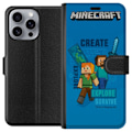 Miniatyrbillede 1 af 3: Apple iPhone 16 Pro Max Tegnebogsetui Minecraft Huler