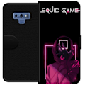 Miniatyrbillede 1 af 3: Samsung Galaxy Note9 Tegnebogsetui Squid Game Tema Populær Serie Motiv Grafisk Ikonisk Design Asiatisk Popkultur Spænding Drama