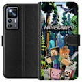 Pikkukuva 1 / 3: Xiaomi 12T Lompakkokotelo Minecraft-matkapuhelinkotelo metsällä ja pikselityylisillä hahmoilla