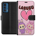 Miniatyrbilde 1 av 3: Motorola Edge 20 Pro Lommeboketui Labubu Pink Monster