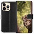 Miniatyrbillede 1 af 3: Apple iPhone 14 Pro Tegnebogsetui Labubu Graffiti Vibes – Gadekunst i monsterform
