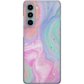 Pikkukuva 1 / 3: Motorola Moto G200 5G Läpinäkyvä kuori Pastellimarmori