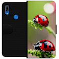 Pikkukuva 1 / 3: Huawei P Smart Z Lompakkokotelo Leppäkerttu Hyönteinen Onni Symboli Luontoaihe Suosittu Graafinen Motiivi Koristelu Kesäkiertue