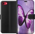 Kompatibelt Plånboksfodral till Apple iPhone 8 Fjäril