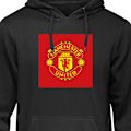 Miniatyrbillede 1 af 3: Hoodie til Voksen | Behagelig Hættetrøje Manchester United sort M