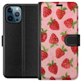 Pikkukuva 1 / 3: Apple iPhone 12 Pro Lompakkokotelo Mansikkahaaveet - Retrot ty