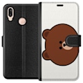 Pikkukuva 1 / 3: Huawei P20 lite Lompakkokotelo line friends brown