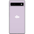 Pikkukuva 1 / 3: Google Pixel 6a Läpinäkyvä kuori Lila Pilvi - minimalistinen pilvi lila taustalla