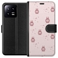 Pikkukuva 1 / 3: Xiaomi 13 Lompakkokotelo Labubu Neon Pop - Neonvärinen pop art hirviö