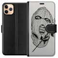 Pikkukuva 1 / 3: Apple iPhone 11 Pro Max Lompakkokotelo Hiihtomaski Ros Katutyö Muotoilu Graafinen Kuvio Jännitys Kaupunkityyli Katutaidetta Naamiaiset Symboli