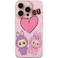 Pikkukuva 1 / 3: Apple iPhone 16 Pro Läpinäkyvä kuori Labubu Pink Monster