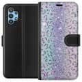 Kompatibelt Plånboksfodral till Samsung Galaxy A32 5G Glitter Leopard