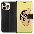 Miniatyrbillede 1 af 3: Apple iPhone 14 Pro Max Tegnebogsetui Peeking Shinchan