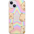 Pikkukuva 1 / 3: Apple iPhone 15 Läpinäkyvä kuori Kawaii Capybara Galaxy Sö