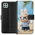 Miniatyrbillede 1 af 3: Samsung Galaxy A22 5G Tegnebogsetui Labubu Mørke Drømme