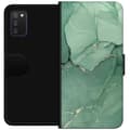 Kompatibel Tegnebogsetui til Samsung Galaxy A03s Grøn Marmor