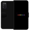 Kompatibelt Lommeboketui til Samsung Galaxy A03s Stolt Hjerter