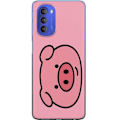 Miniatyrbillede 1 af 3: Motorola Moto G51 5G Gennemsigtig cover Kawaii Piggy