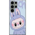 Miniatyrbillede 1 af 3: Samsung Galaxy S23 Ultra Gennemsigtig cover Blå Kanin Labubu