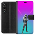Miniatyrbillede 1 af 3: Sony Xperia 1 V Tegnebogsetui sort ridder fortnite