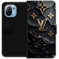 Pikkukuva 1 / 3: Xiaomi Mi 11 Lompakkokotelo Louis Vuitton Tumma tila Suunnittelu Musta Ylellisyys Tyyli Muoti Suosittu Graafinen Kuvio Muotisymboli Luksusbrändi