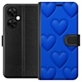 Pikkukuva 1 / 3: OnePlus Nord CE 3 Lite Lompakkokotelo Siniset Sydämet