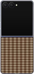 Kompatibelt Mobildeksel til Samsung Galaxy Z Flip7 Brune kafferuter brun