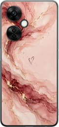 Kompatibelt Mobildeksel til OnePlus Nord CE 3 Lite Rosenmarmor rosa