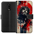 Pikkukuva 1 / 3: OnePlus 6T Lompakkokotelo Jeesus ristillä - kristillinen aihe vahvalla symboliikalla uskosta ja toivosta