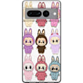 Miniatyrbild 1 av 3: Google Pixel 7 Pro Genomskinligt Skal Labubu Pink Monster –