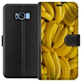 Miniatyrbillede 1 af 3: Samsung Galaxy S8 Tegnebogsetui Banan mønster