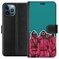 Miniatyrbillede 1 af 3: Apple iPhone 12 Pro Tegnebogsetui Squid Game Karakterer Grafisk Design Seriefigurer Populær TV Motiv Asiatisk Stil Spændende Trend